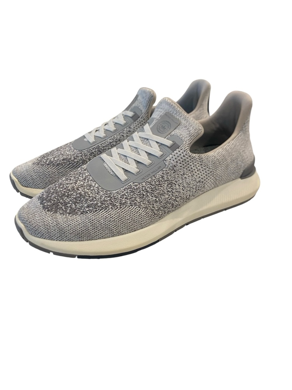 Men's 12 Peter Millar Hyperlight Apollo Sneaker Slip On Shoes MA21EF11 Grey